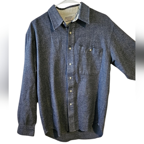 Bugle boy 90s button down shirt Medium Grey - Picture 3 of 6